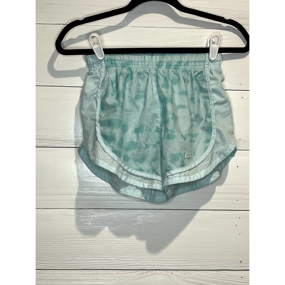 Nike Dri-Fit Aqua and White Tempo Shorts- WOmens XSmall